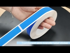 45um 1mil Tamper Proof Seal güvenlik çıkartması Gümüş mat yarı transfer yüksek kalıntı ile