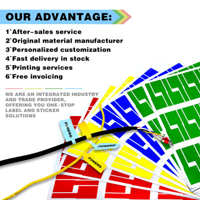Custom A4 Cable Label Stickers for Industrial Use